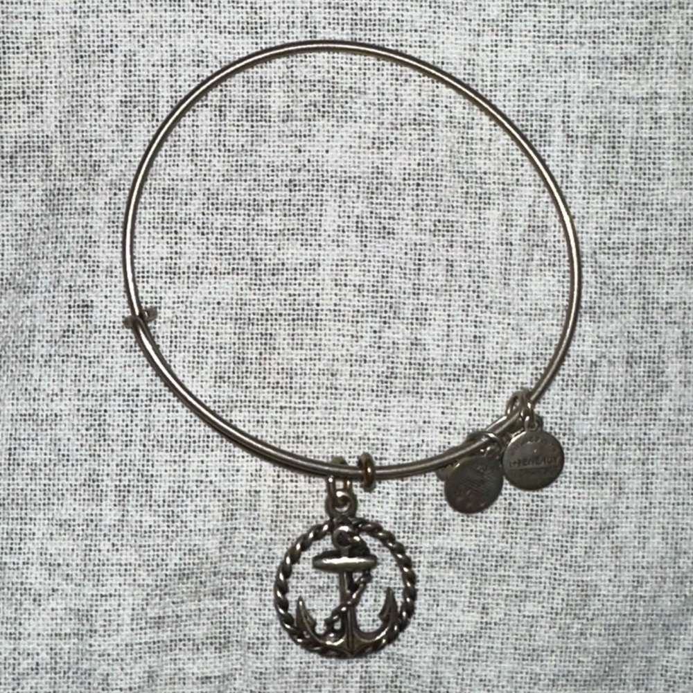 Alex & Ani Silver Anchor Bracelet
